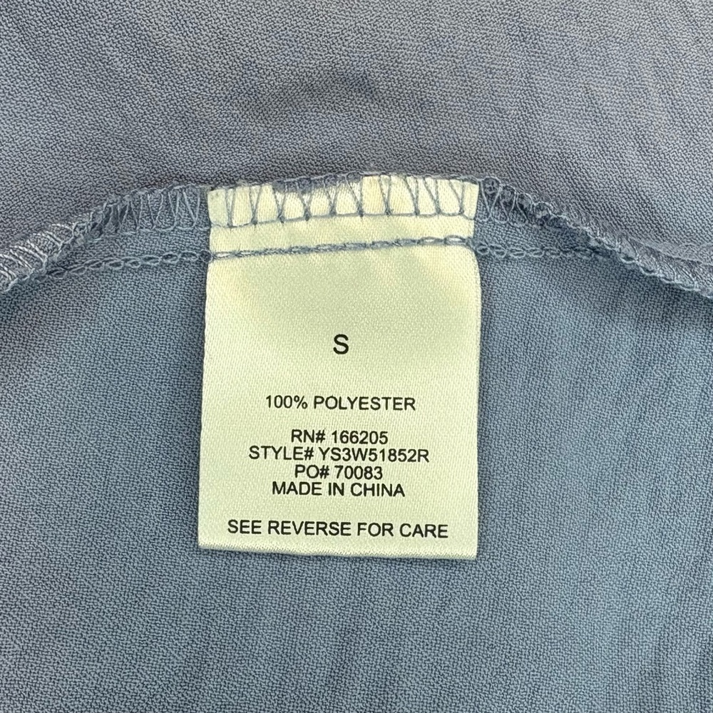 Lucky Brand Blue Buttoned A-Line Dress - Picture 9 of 11